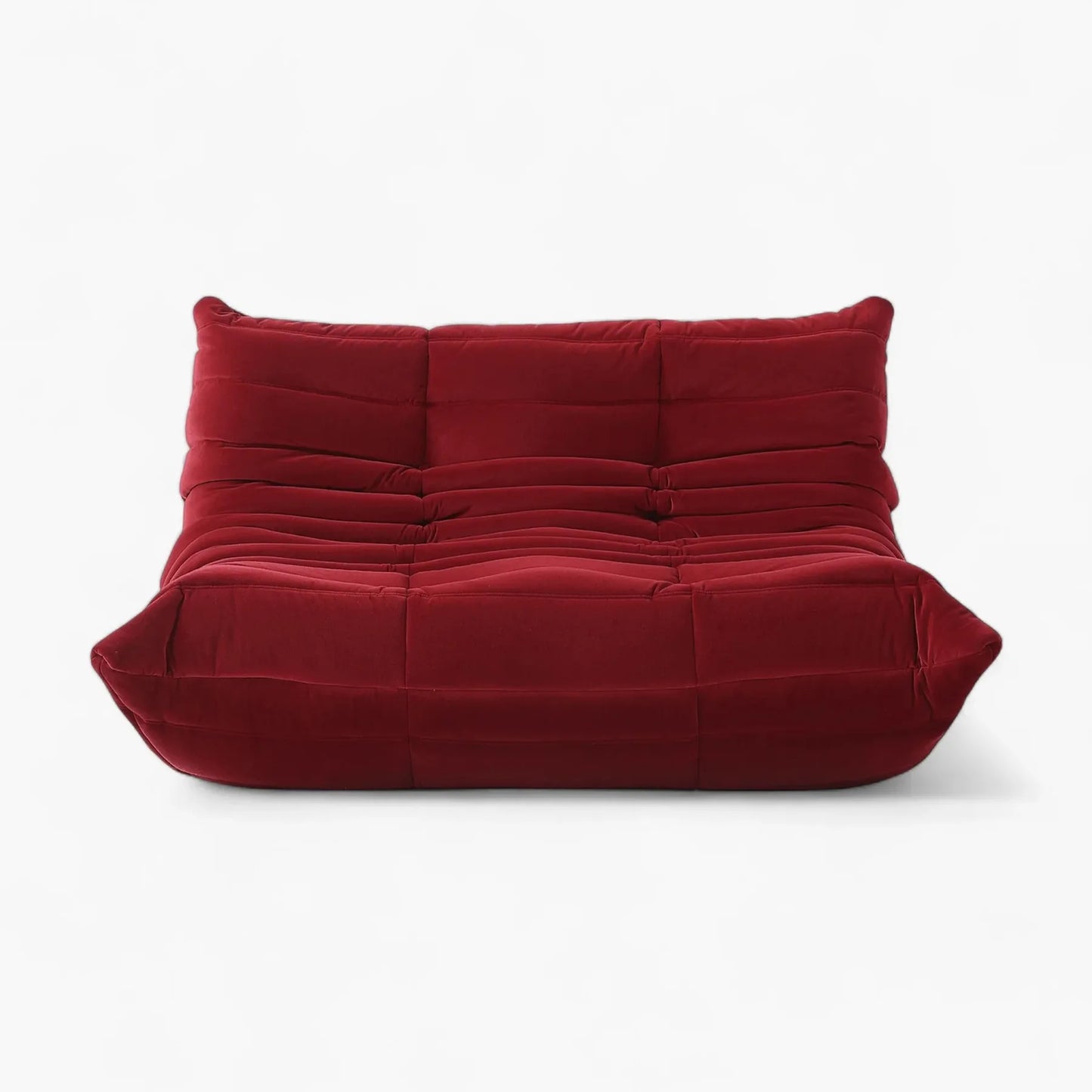 Modern Caterpillar Loveseat Sofa 2-seater with ergonomic shape and high-density foam filling