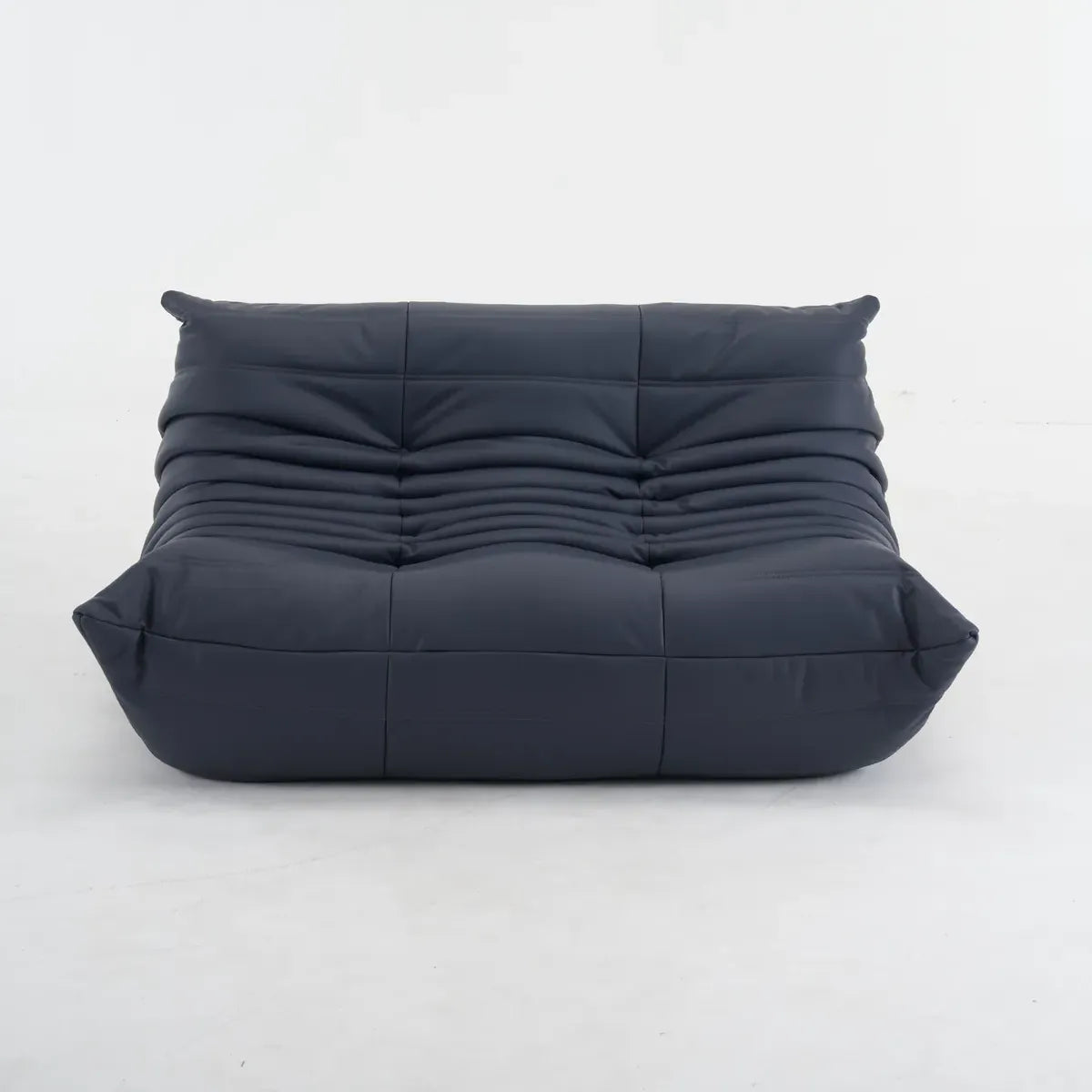 Modern Caterpillar Loveseat Sofa 2-seater lounge couch with high-density foam and premium upholstery