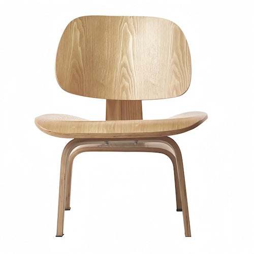 Molded Plywood Lounge Chair – Mid-Century Curved Wood Seat