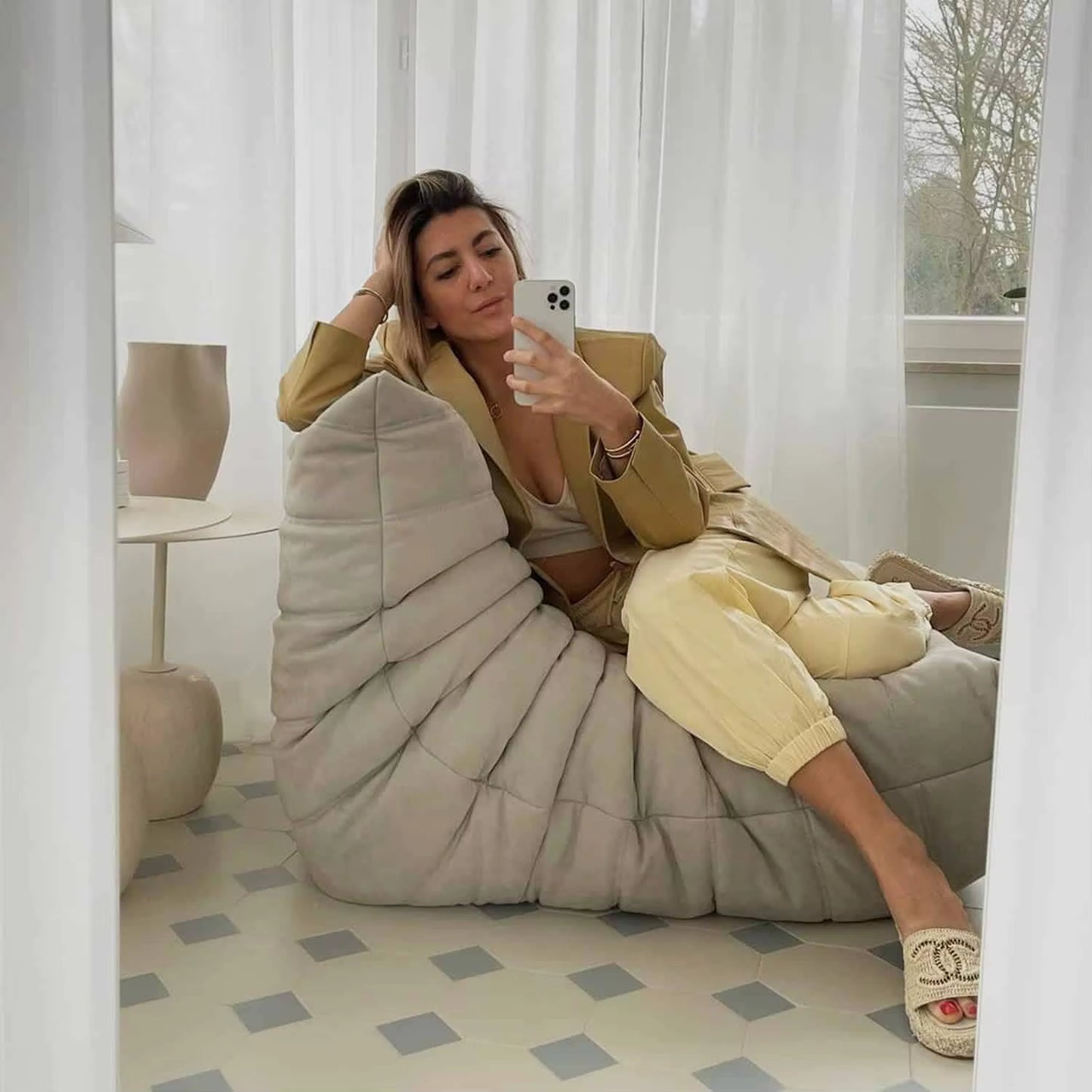 Luxury Caterpillar Sofa Single Seater Chair