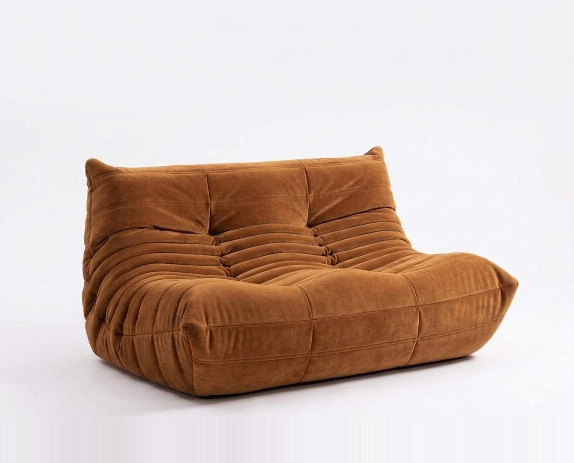 Luxury Caterpillar Sofa Double Seater Loveseat