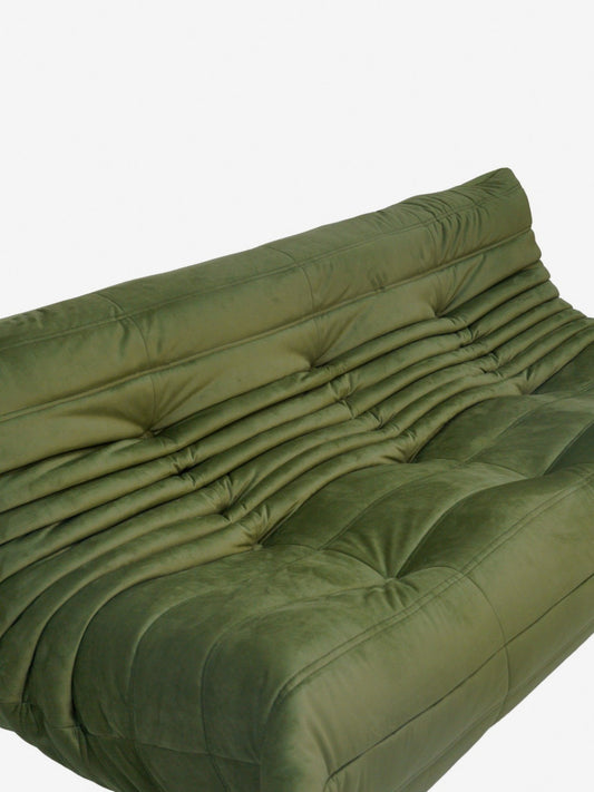 Caterpillar Sofa 3 Seater Lounge Chair-Flannel
