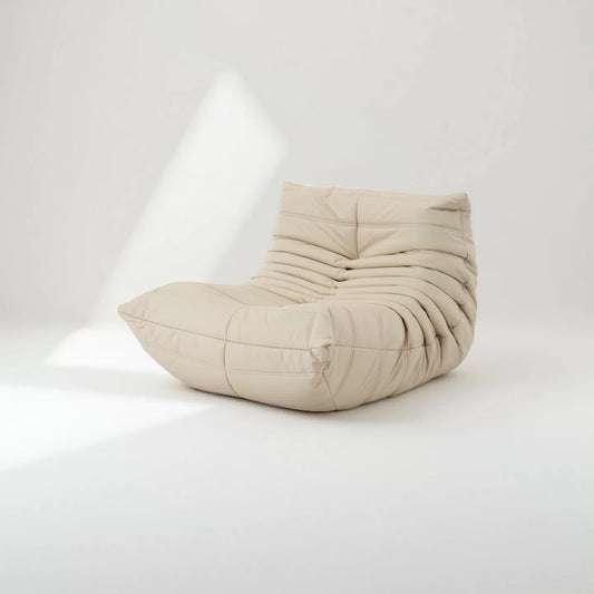 Caterpillar Lounge Chair – Cozy Fabric Armless Seat in 9 Colors