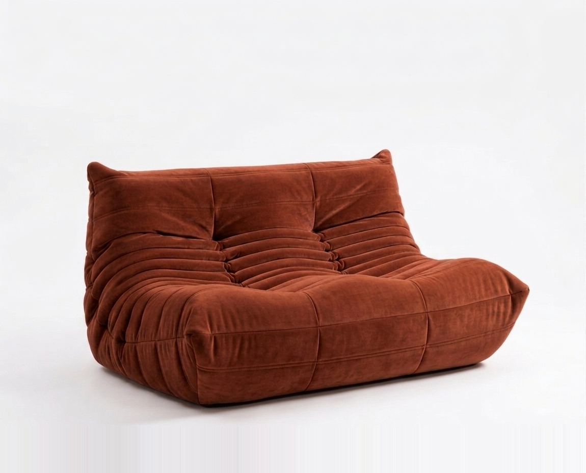 Luxury Caterpillar Sofa Double Seater Loveseat
