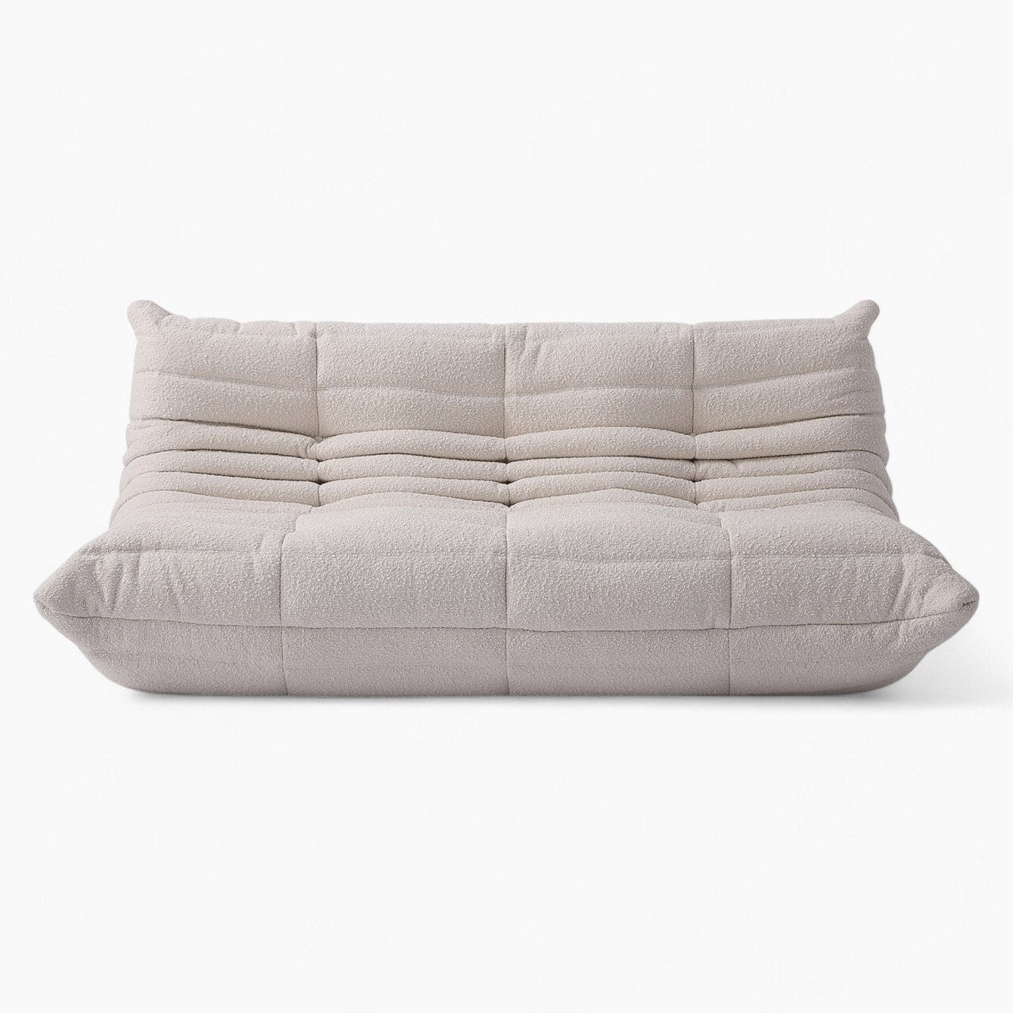 Caterpillar Sofa 3 Seater lounge chair upholstered in soft flannel with ergonomic low-profile design