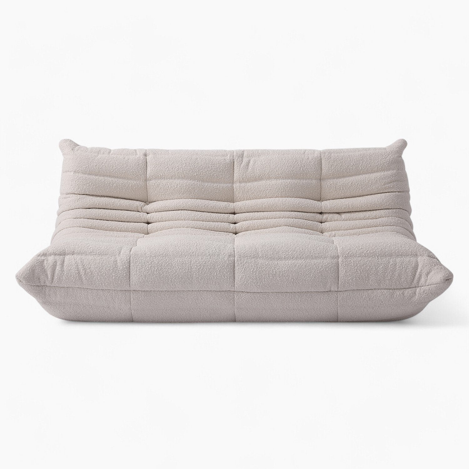 Caterpillar Sofa 3 Seater lounge chair upholstered in soft flannel with ergonomic low-profile design