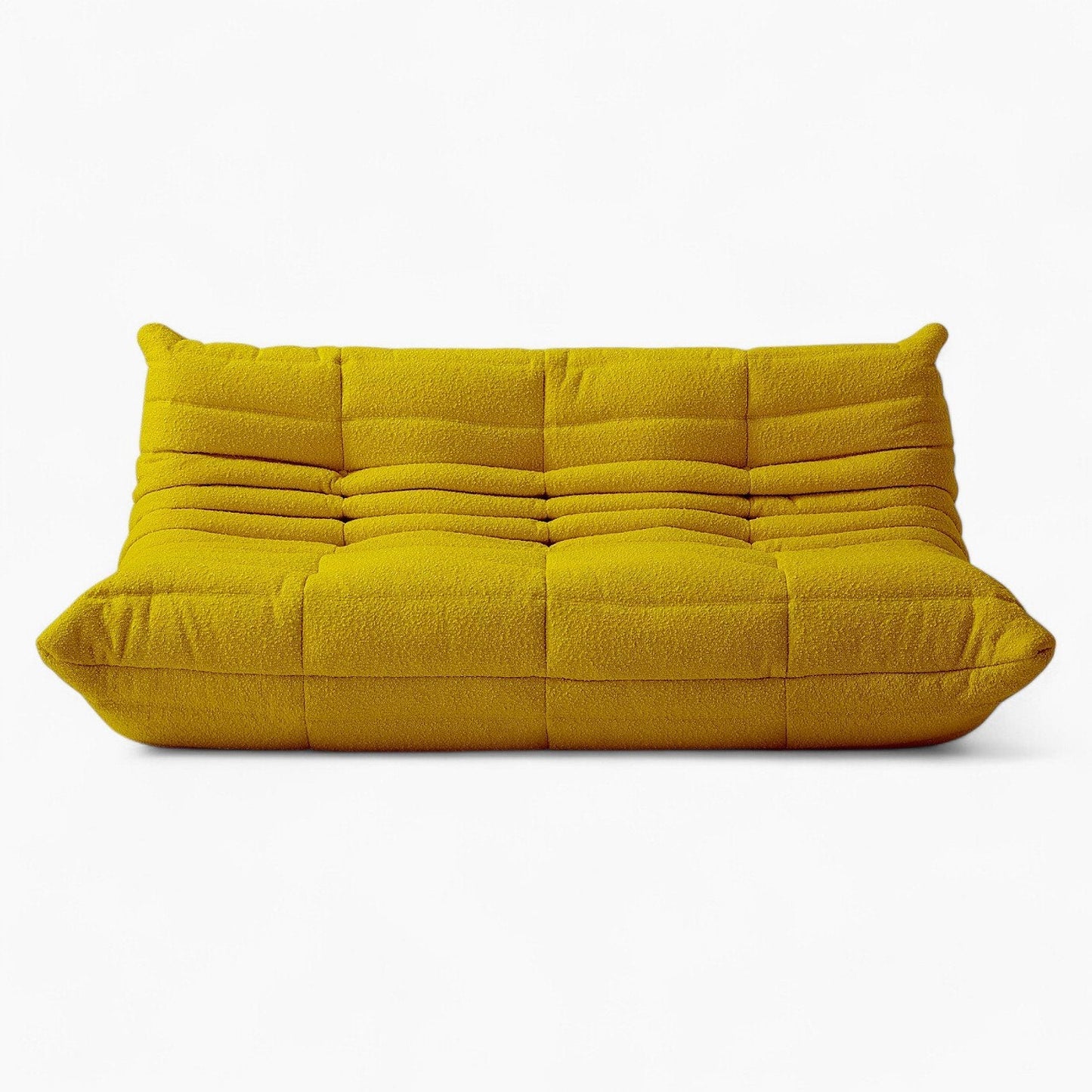 Caterpillar Sofa 3 Seater lounge chair in flannel upholstery with ergonomic low-profile design