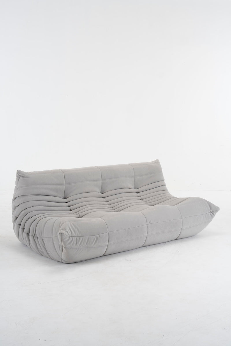 Caterpillar Sofa 3 Seater Lounge Chair-Flannel