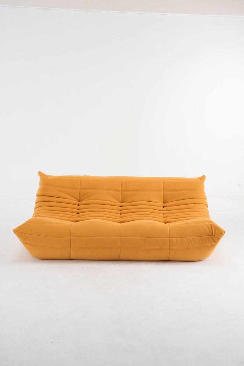 Caterpillar Sofa 3 Seater Lounge Chair-Flannel