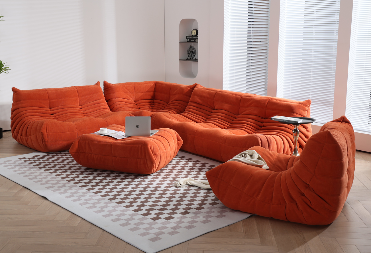 5-Piece Modular Sectional Sofa – Customizable Upholstery Set