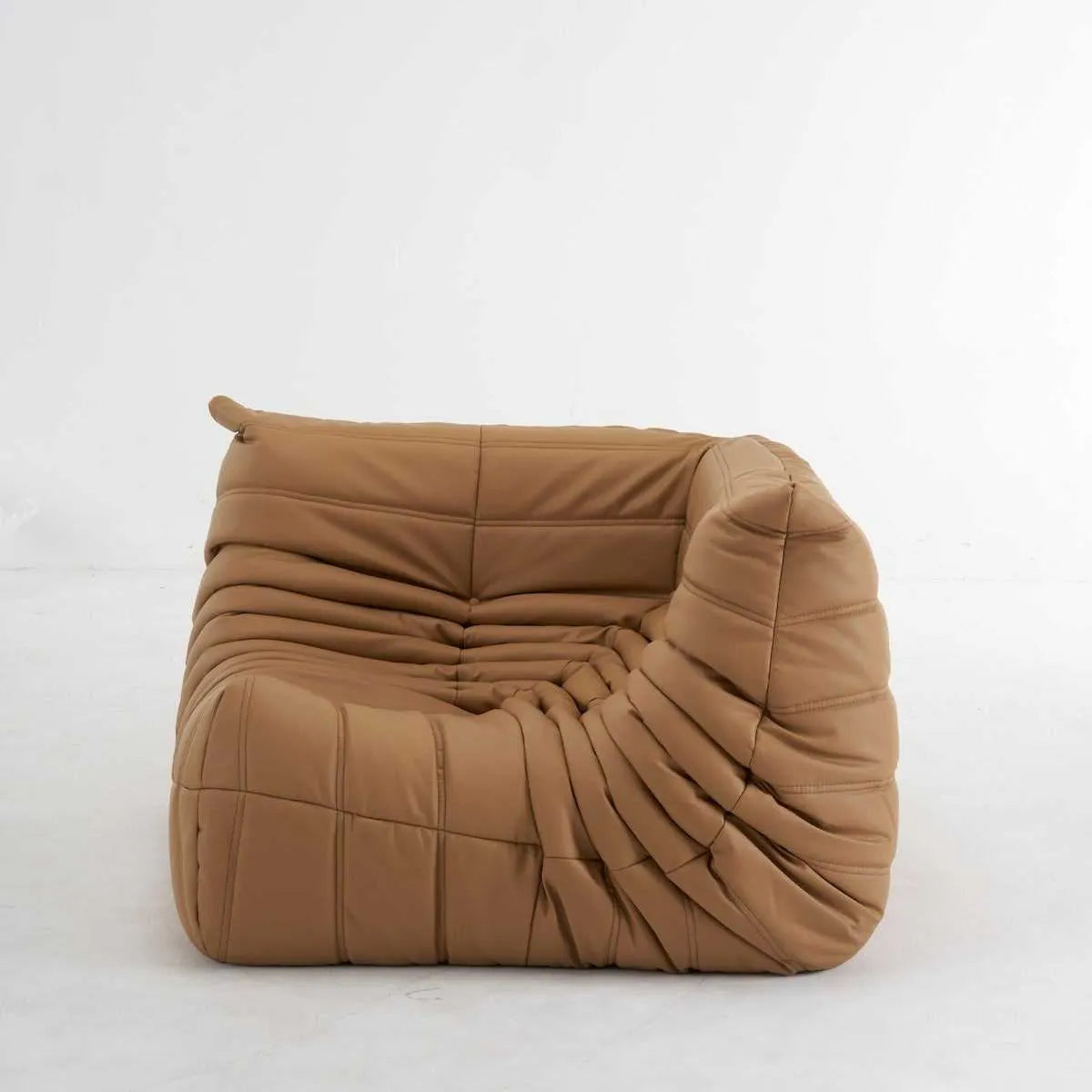 Customizable leather corner sofa with modular sections and premium upholstery in an L-shaped design