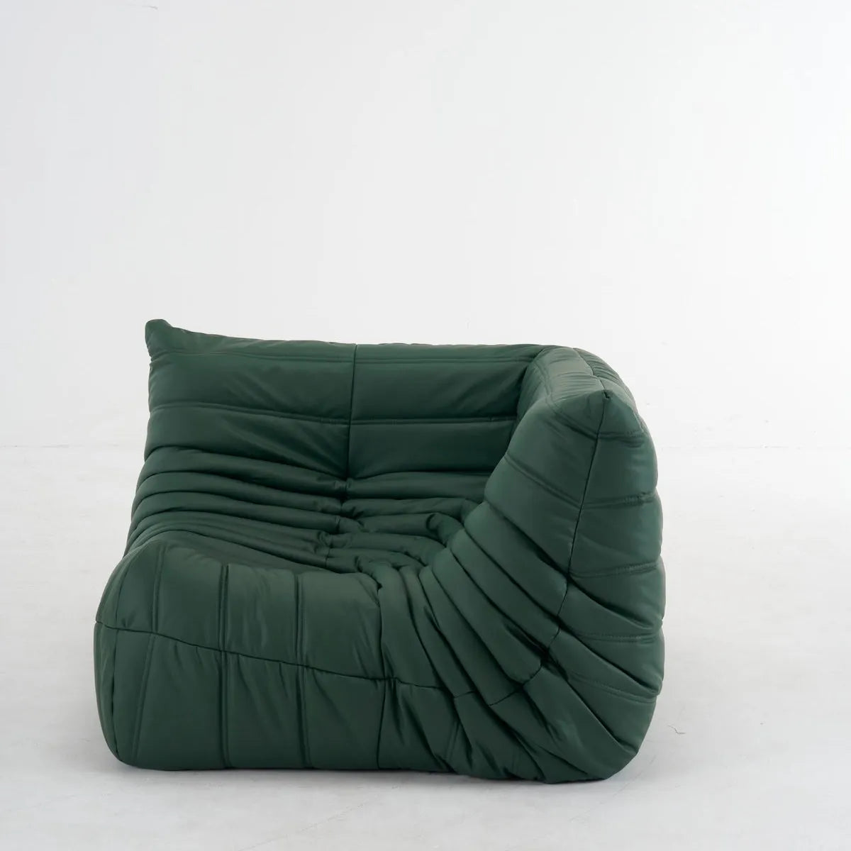 Customizable leather corner sofa with modular design and premium genuine leather upholstery in an L-shaped configuration