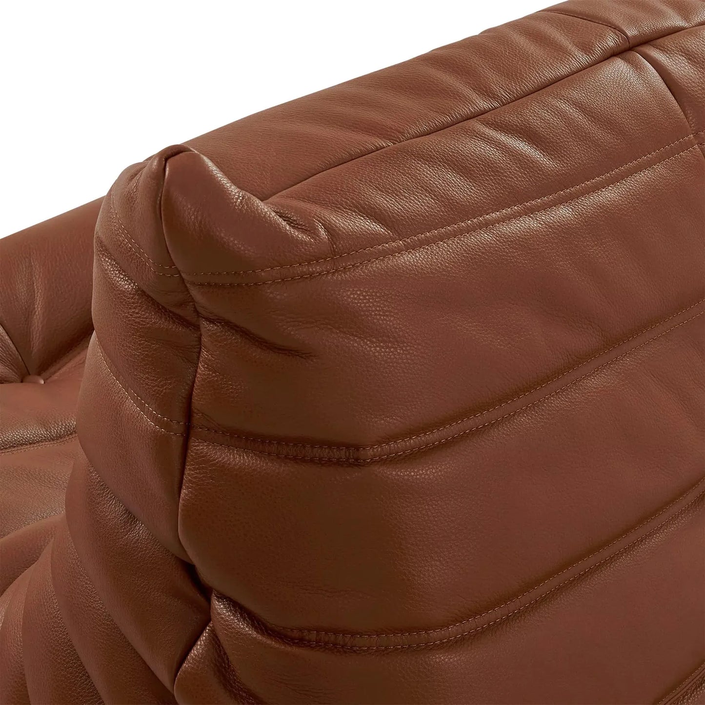 Caterpillar Fireside Chair leather armchair with frameless foam design and premium upholstery