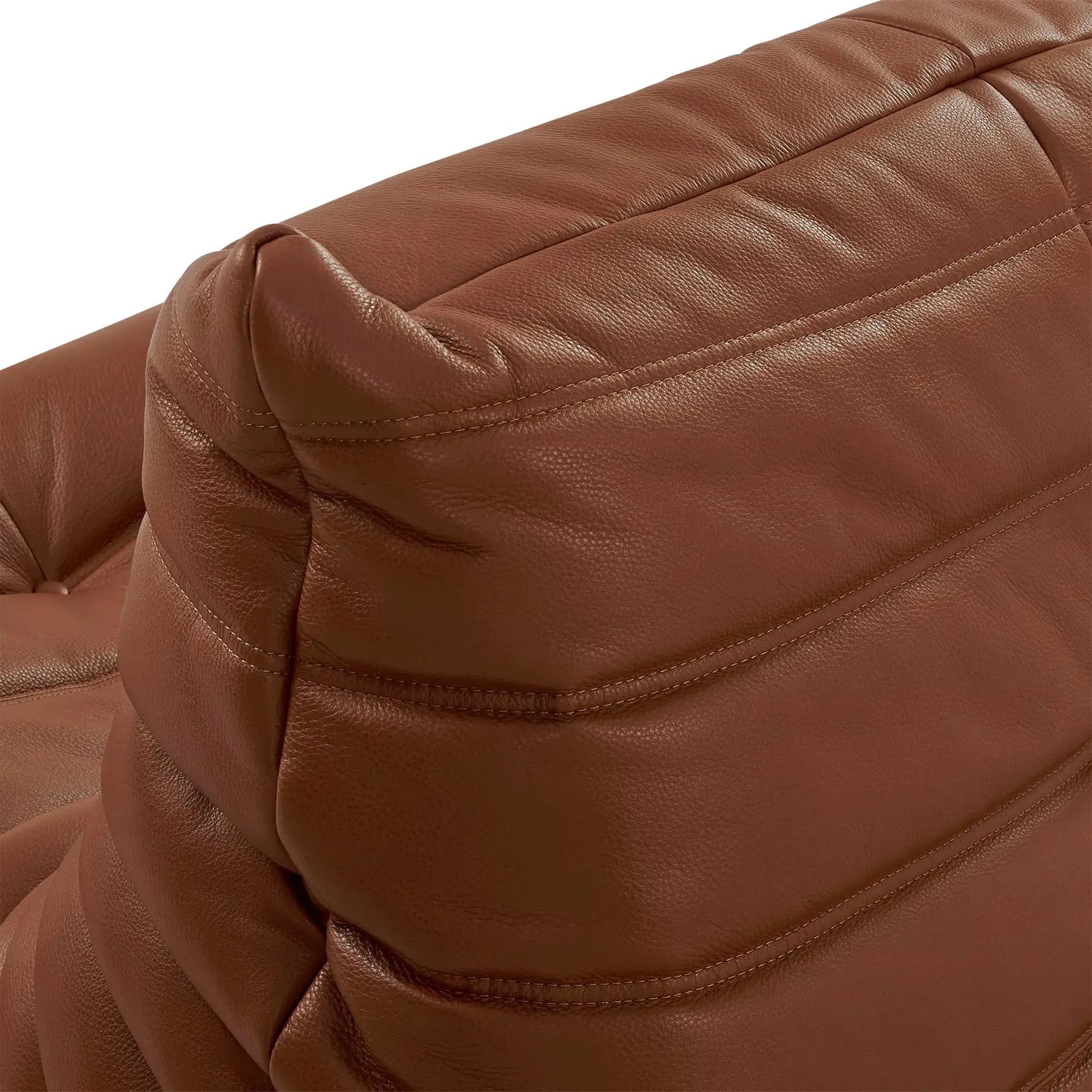 Caterpillar Fireside Chair leather armchair with frameless foam design and premium upholstery
