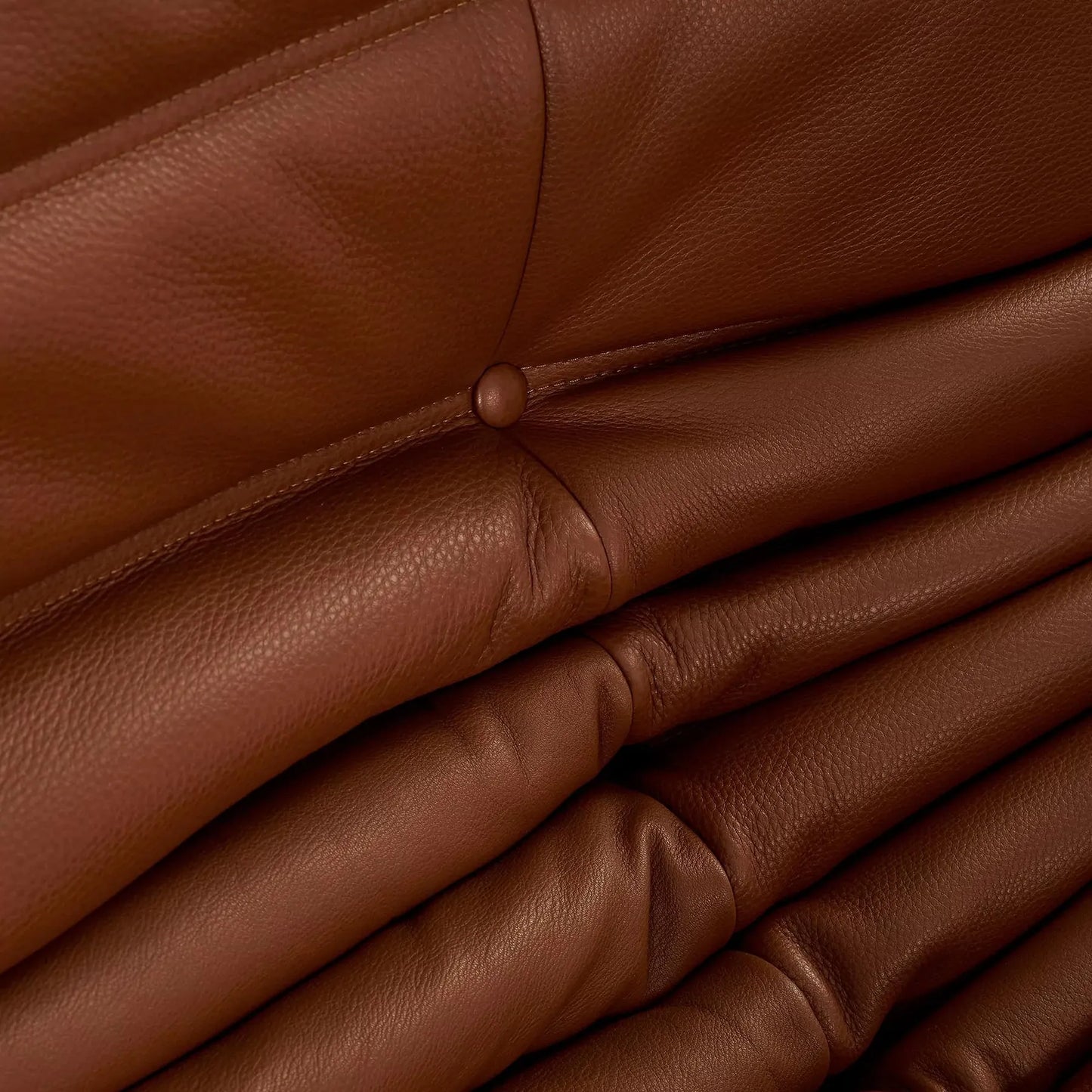 Caterpillar Fireside Chair leather armchair with frameless foam construction and premium upholstery