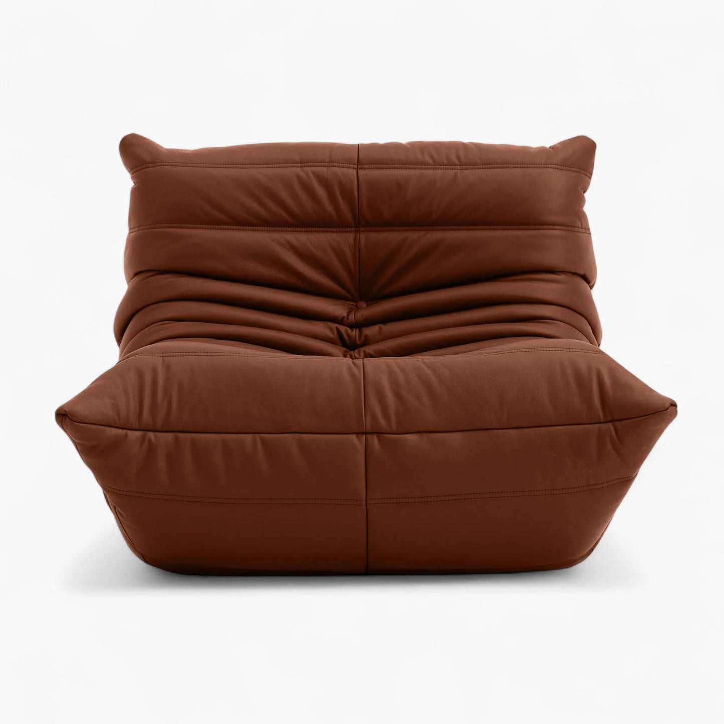 Caterpillar Fireside Chair leather armchair with frameless foam design and premium genuine leather upholstery