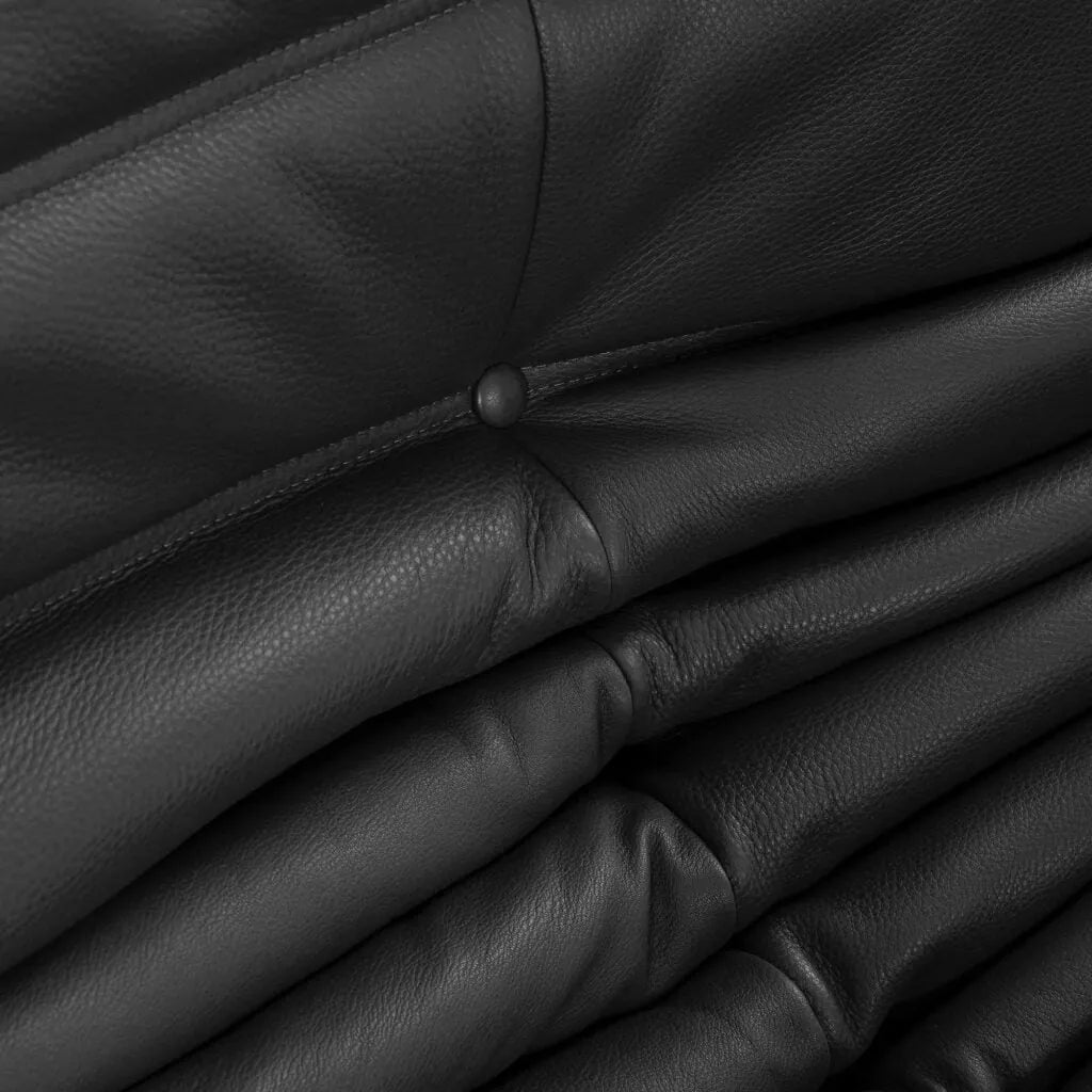 Caterpillar Fireside Chair leather armchair with frameless all-foam construction and premium genuine leather upholstery